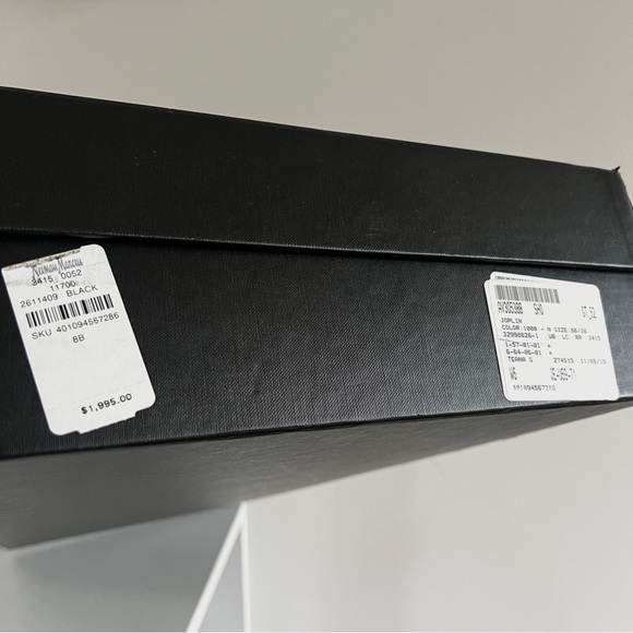 Saint Laurent black suede cut out cage Joplin 105 knee high boots - Picture 13 of 16